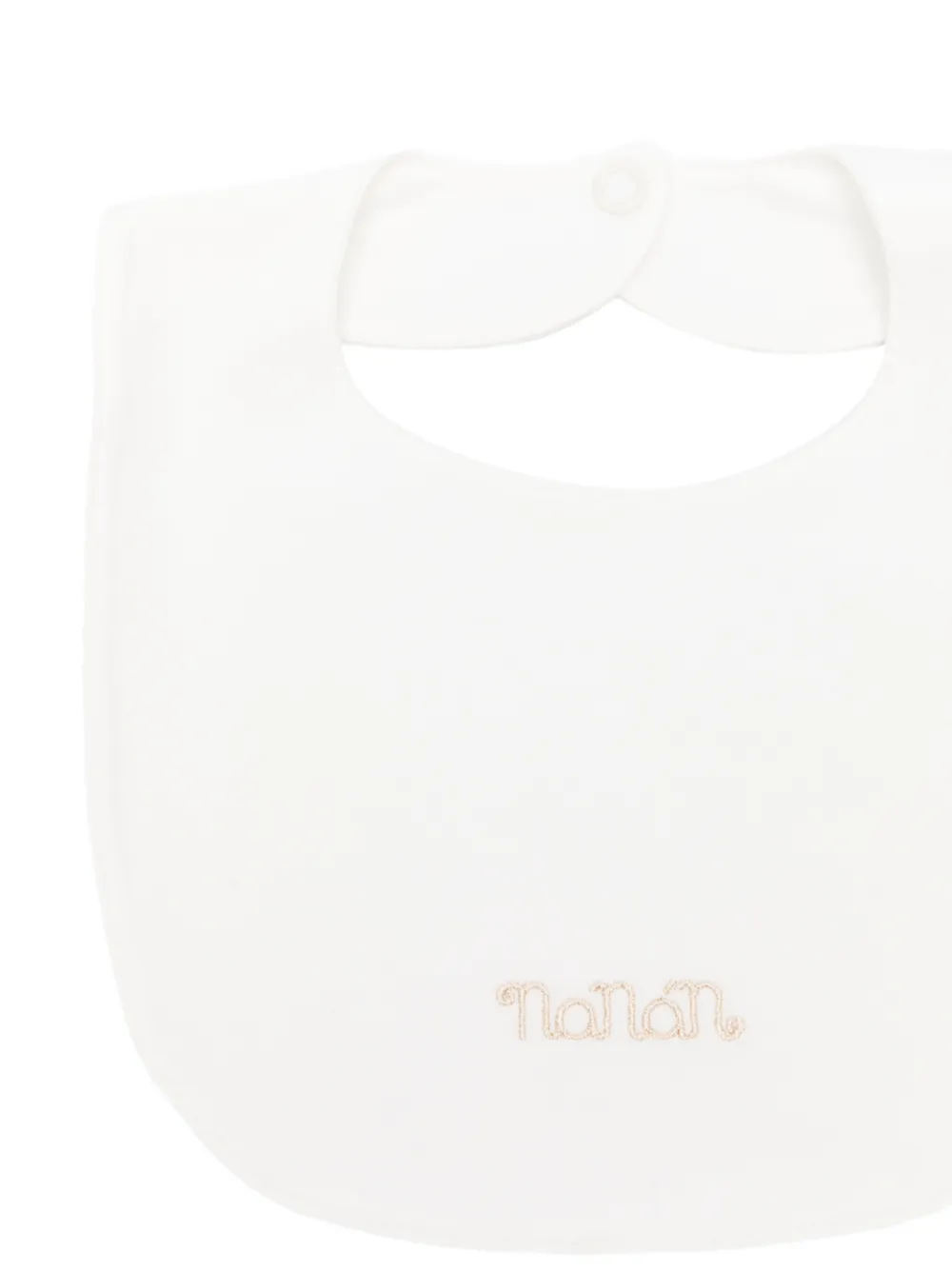 NANAN Slabbetje met geborduurd logo Beige