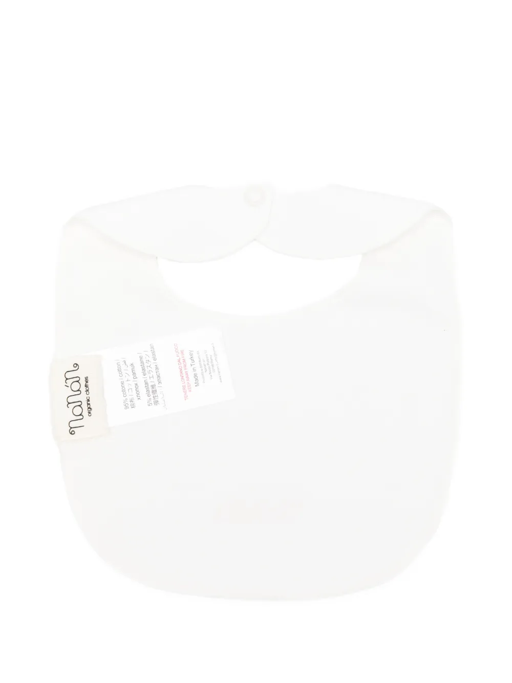 NANAN Slabbetje met geborduurd logo Beige