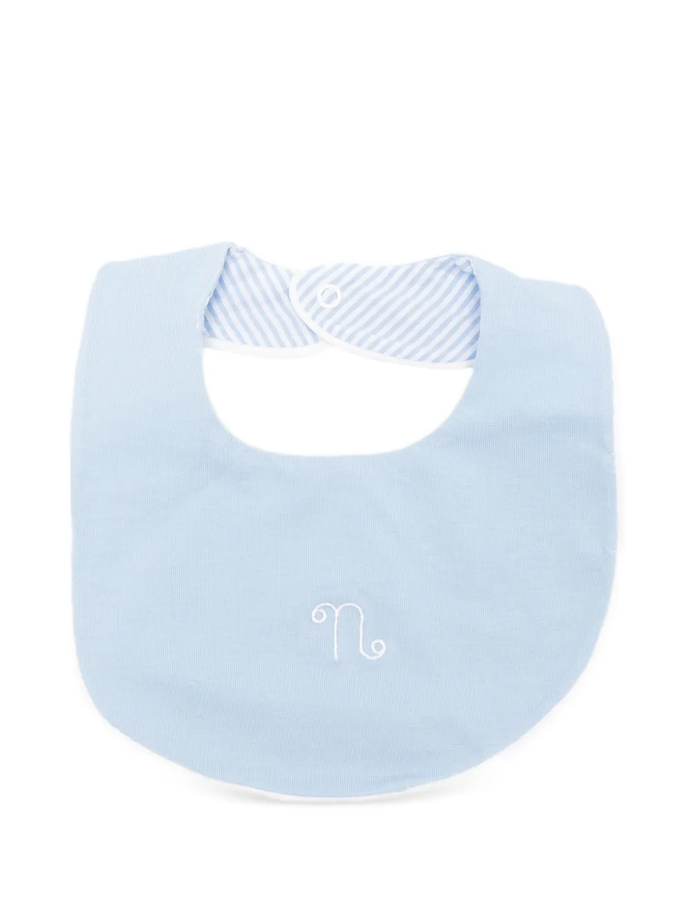 NANAN contrasting-trim bib - Blau
