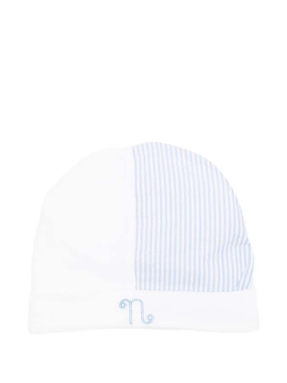 NANAN stripe-print beanie hat - Bianco