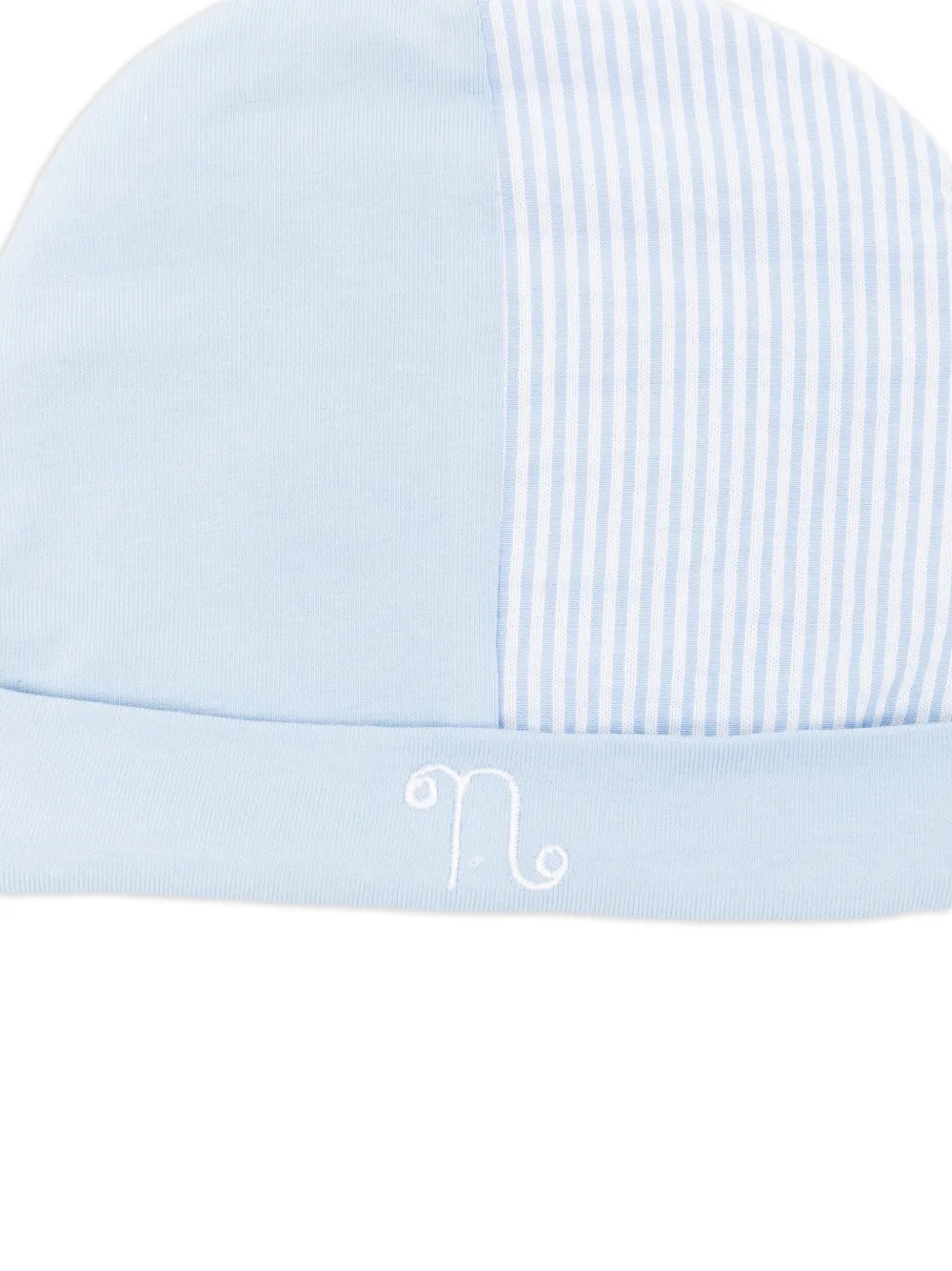 NANAN Muts met geborduurde strepen Blauw