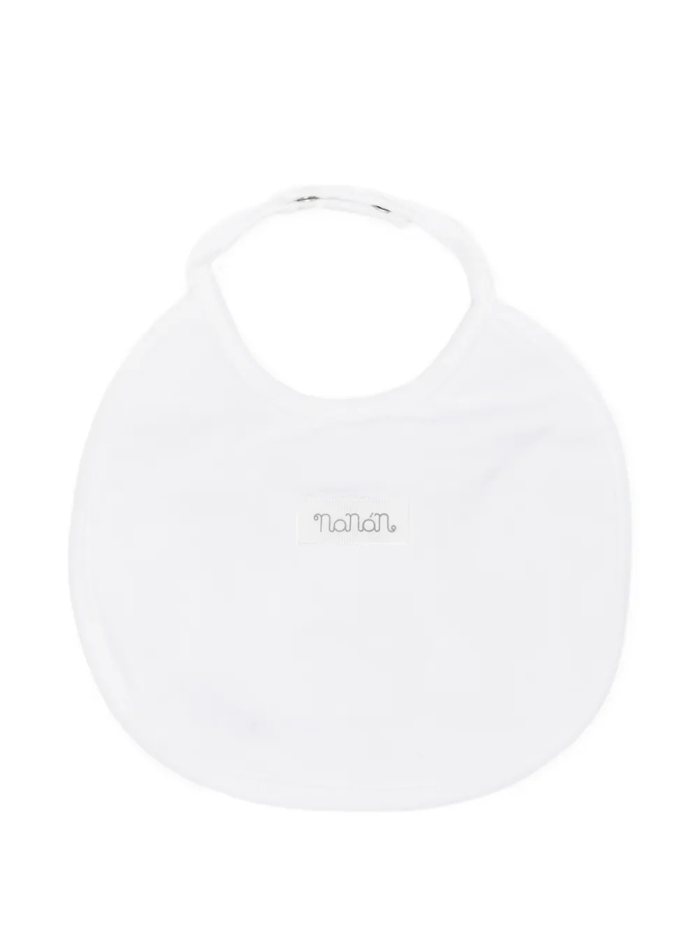  Nanan Babero A Rayas Con Volantes - Blanco 