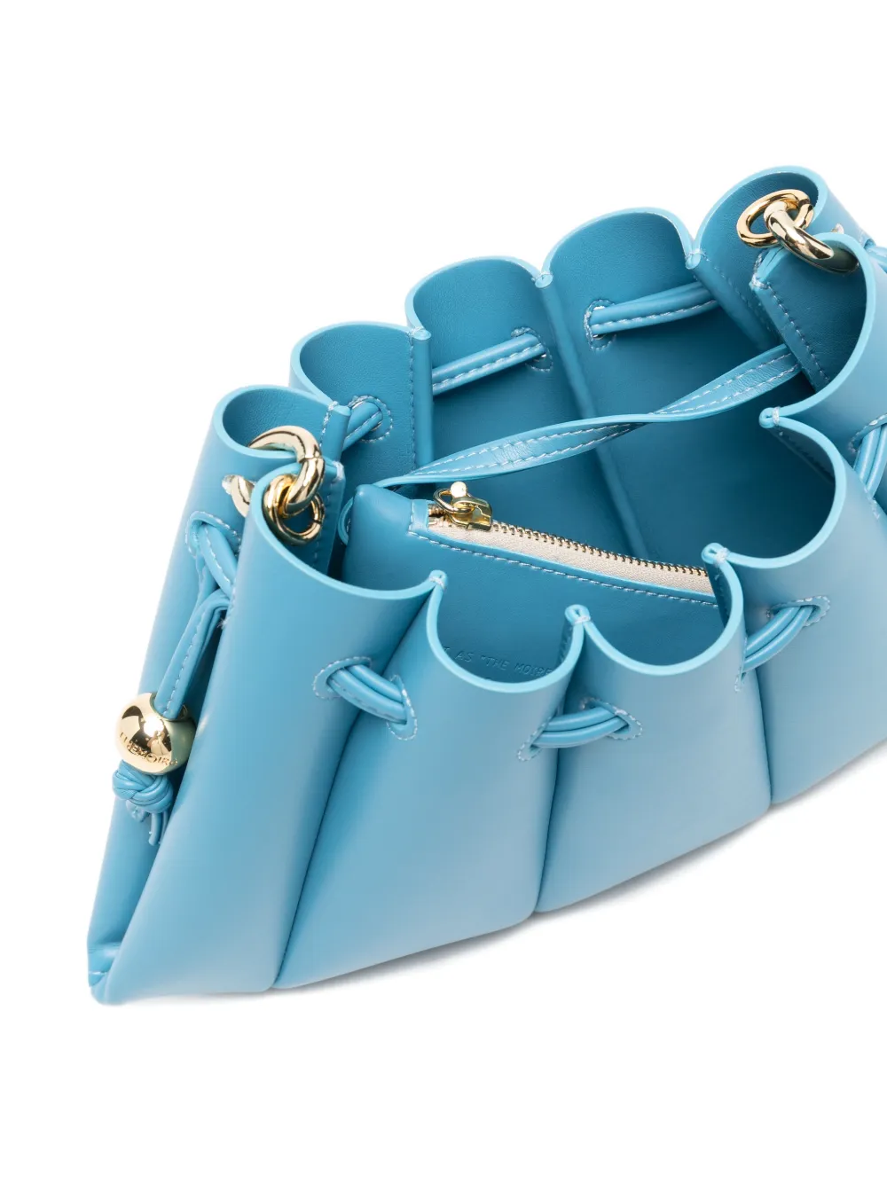 Themoirè Calipso schoudertas Blauw