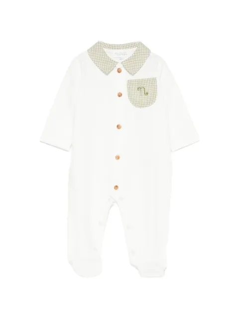 NANAN gingham-collar pajamas