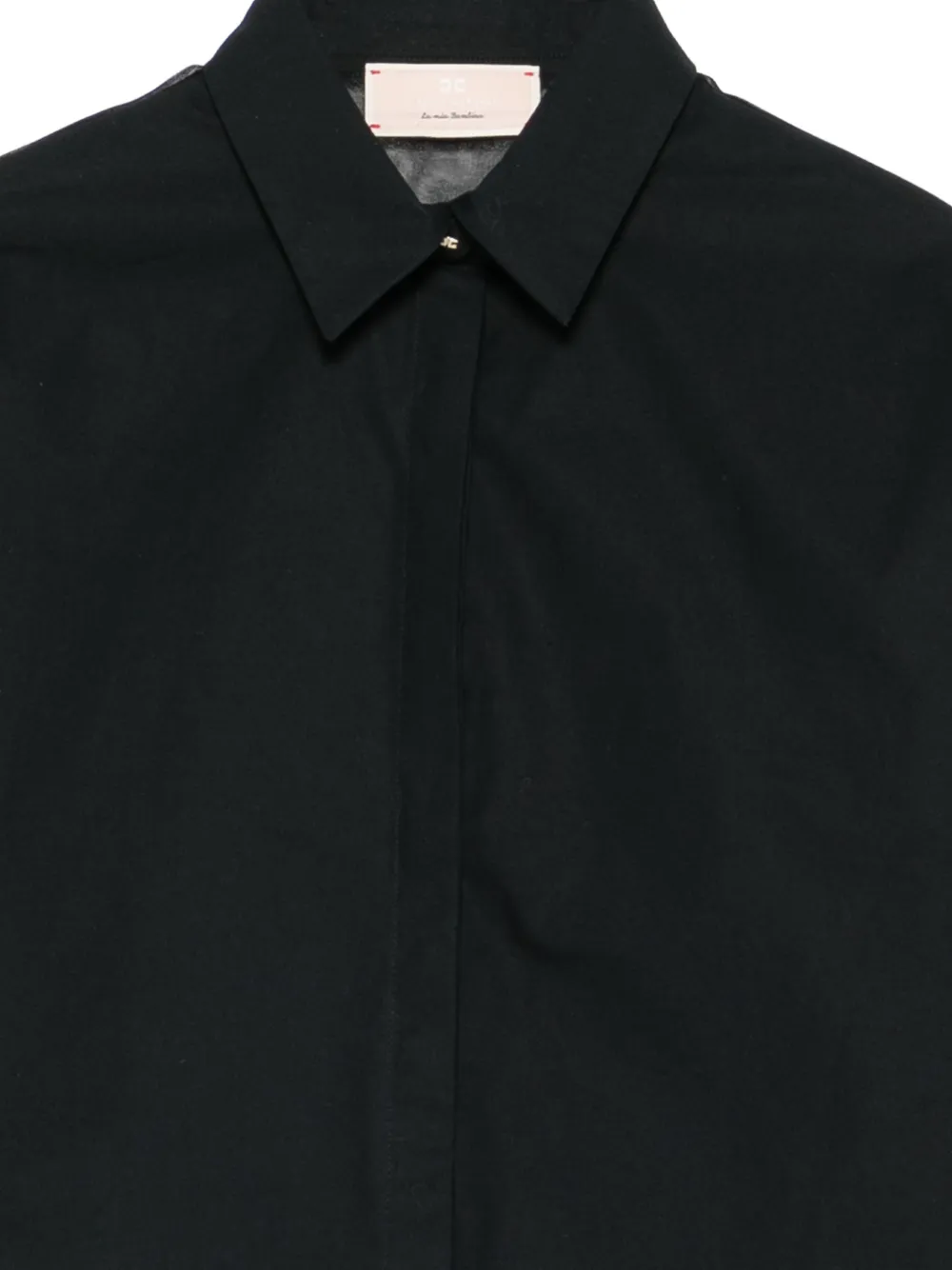 Elisabetta Franchi Kids Shirt met doorzichtig detail Zwart