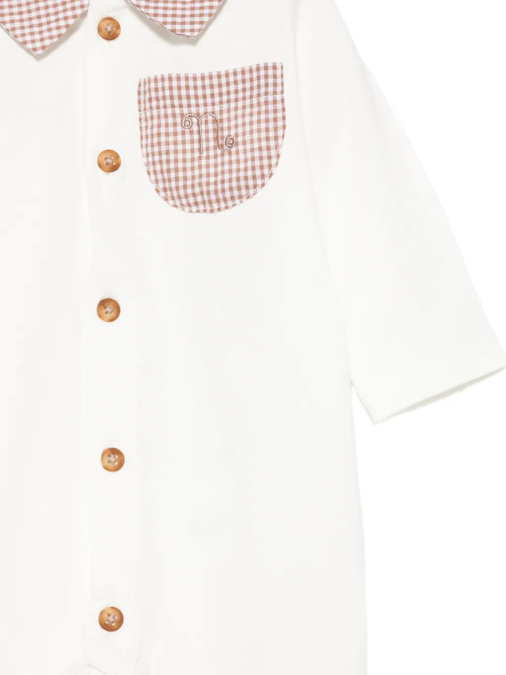 NANAN Pyjama met gingham ruit Wit