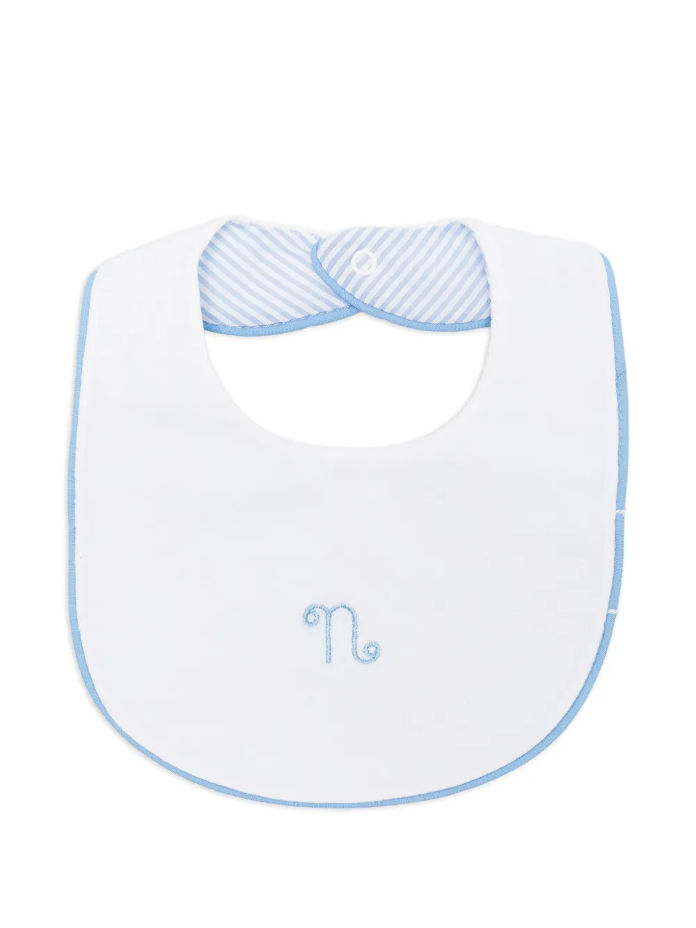 NANAN contrasting-trim bib - Weiß