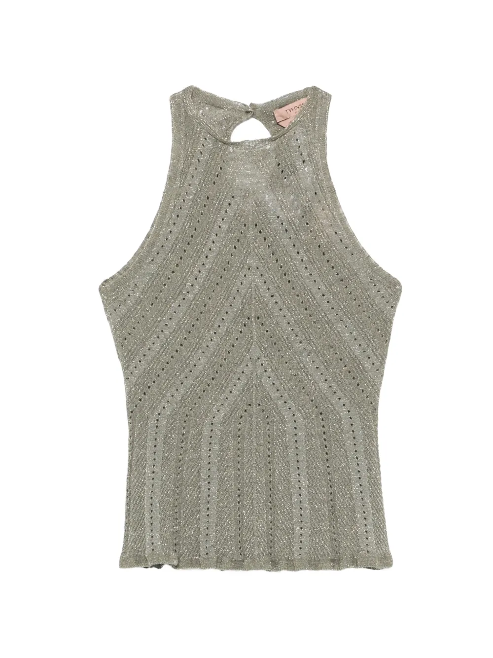 TWINSET crew-neck tank top - Verde