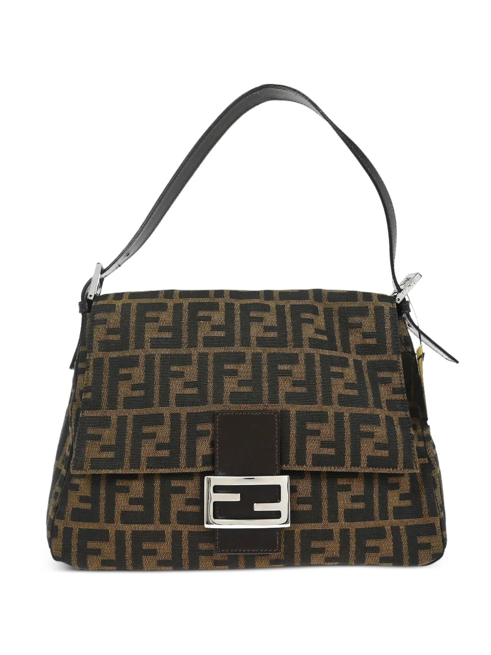 Fendi Pre-Owned Borsa a spalla Zucca con logo 2000 - Nero