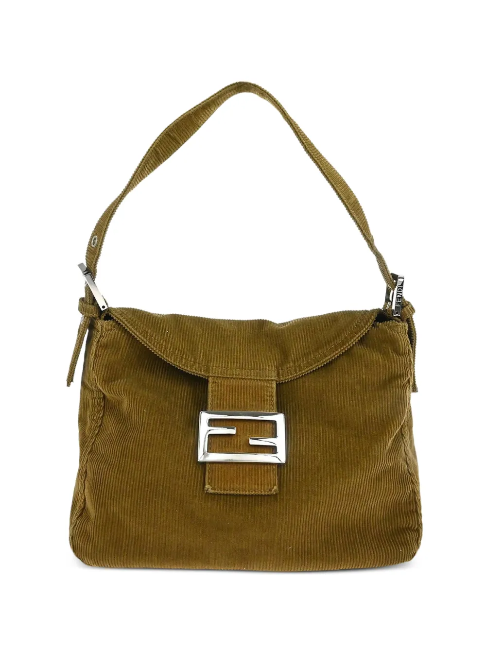 Fendi Pre-Owned Borsa a spalla a coste 2000 - Marrone