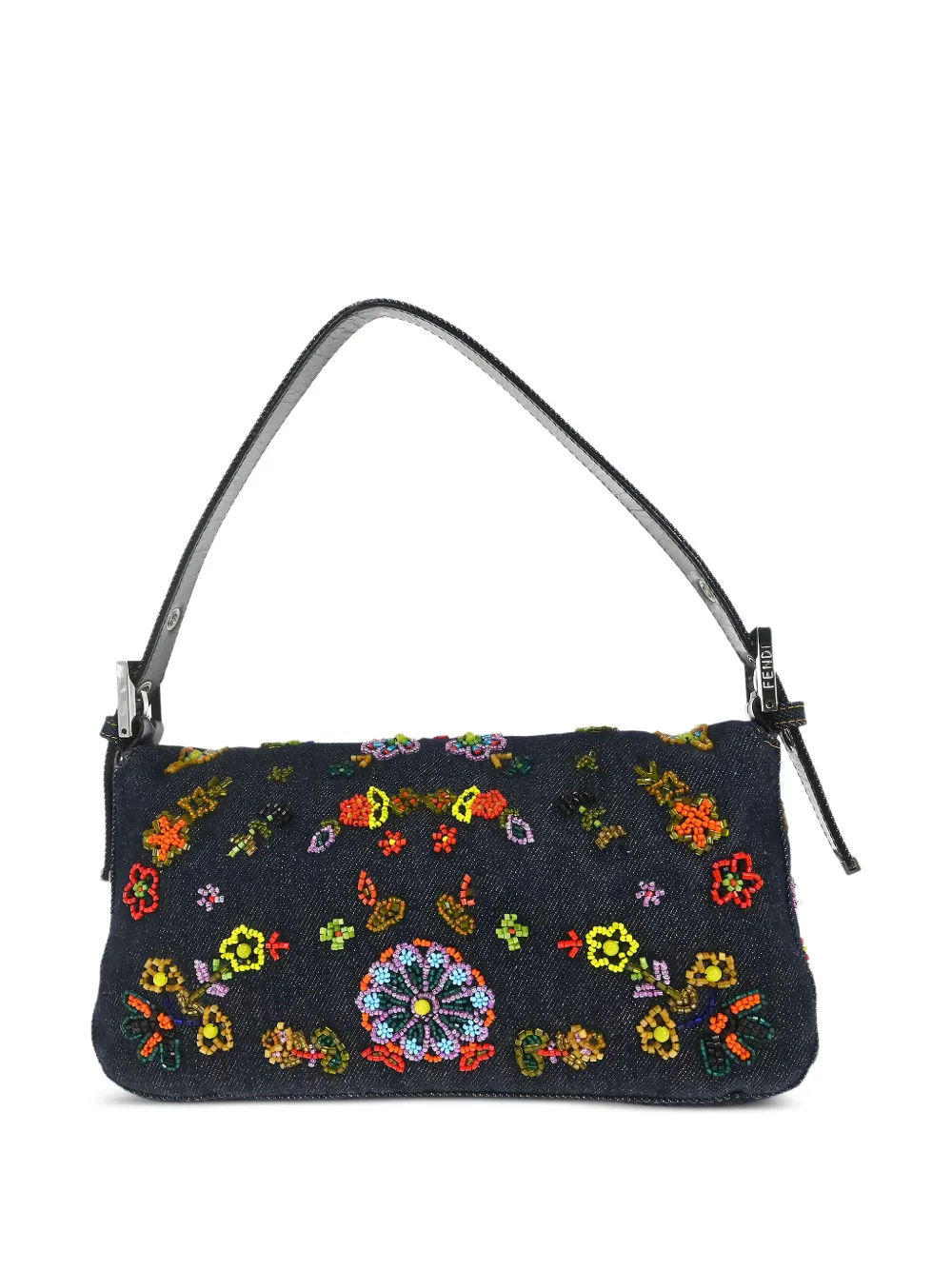  Fendi Pre-owned Bolso De Hombro Ricami Con Cuentas 2000 - Azul 