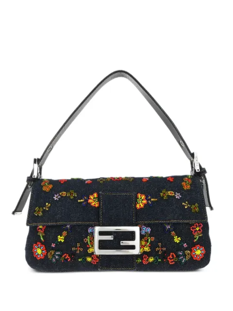Fendi Pre-Owned bolsa de hombro Ricami con flores con cuentas 2000