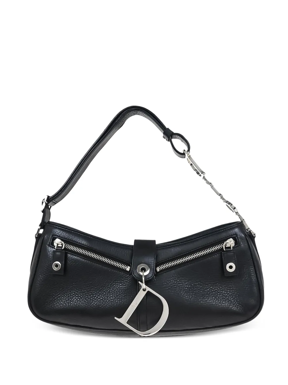 Christian Dior Pre-Owned Borsa a spalla con zip 2004 - Nero