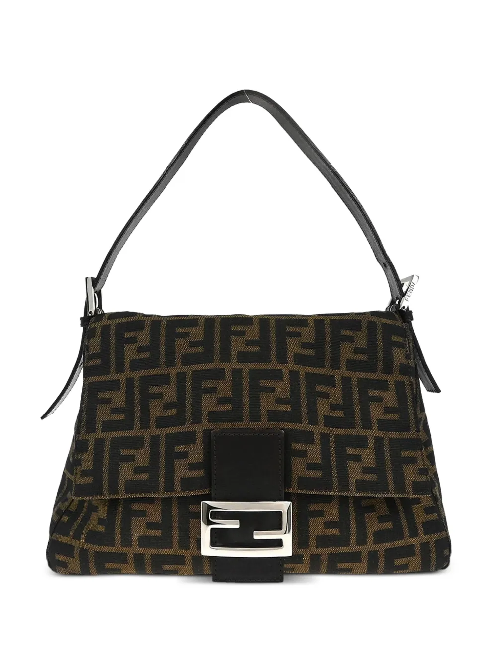 Fendi Pre-Owned Borsa a spalla in tela con motivo Zucca anni 1990 - Nero