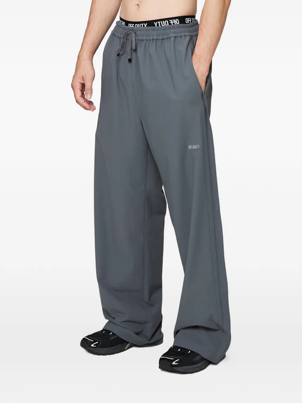  Off Duty Drawstring Chad Trousers - Grey 