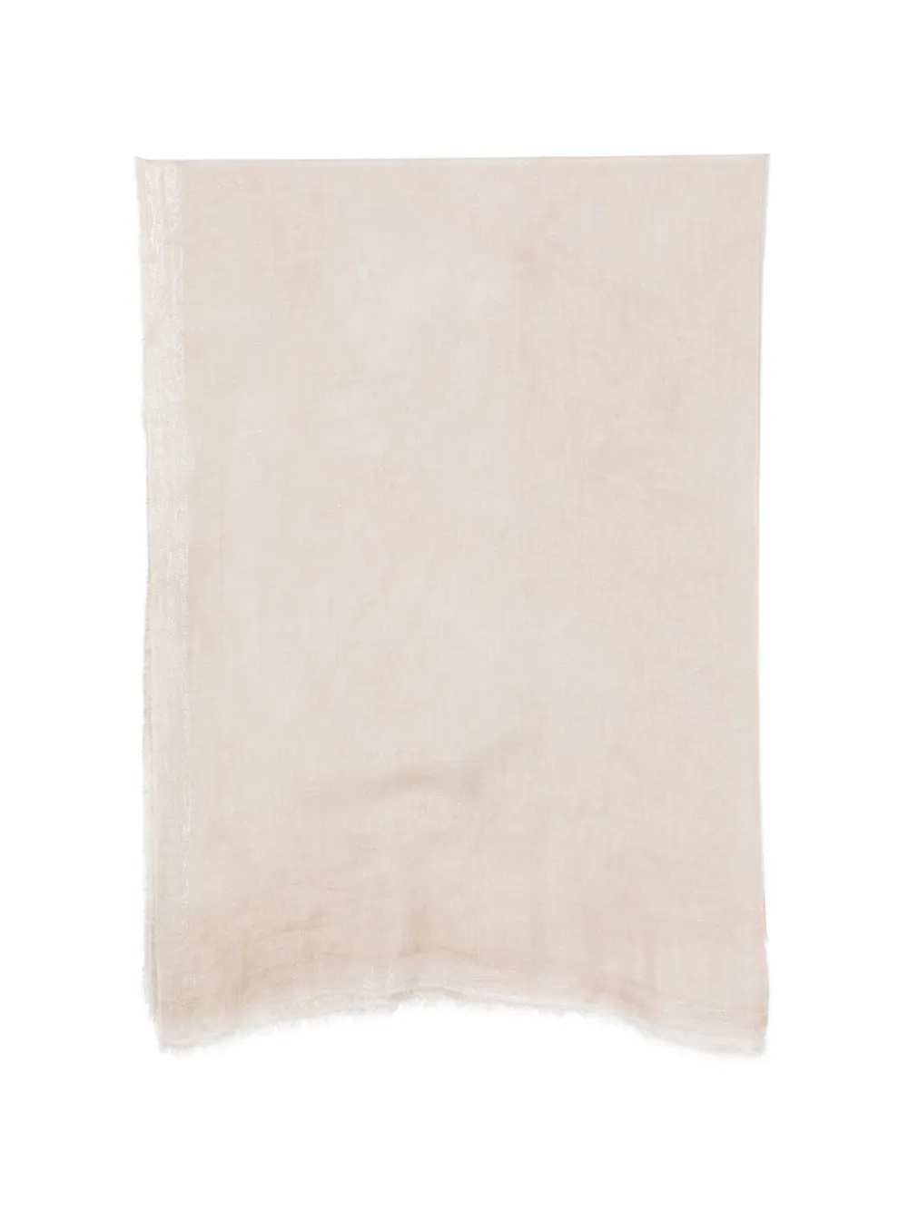 Faliero Sarti metallic-thread frayed scarf - Toni neutri