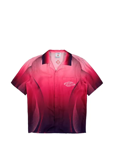 Casablanca gradient cuban collar shirt