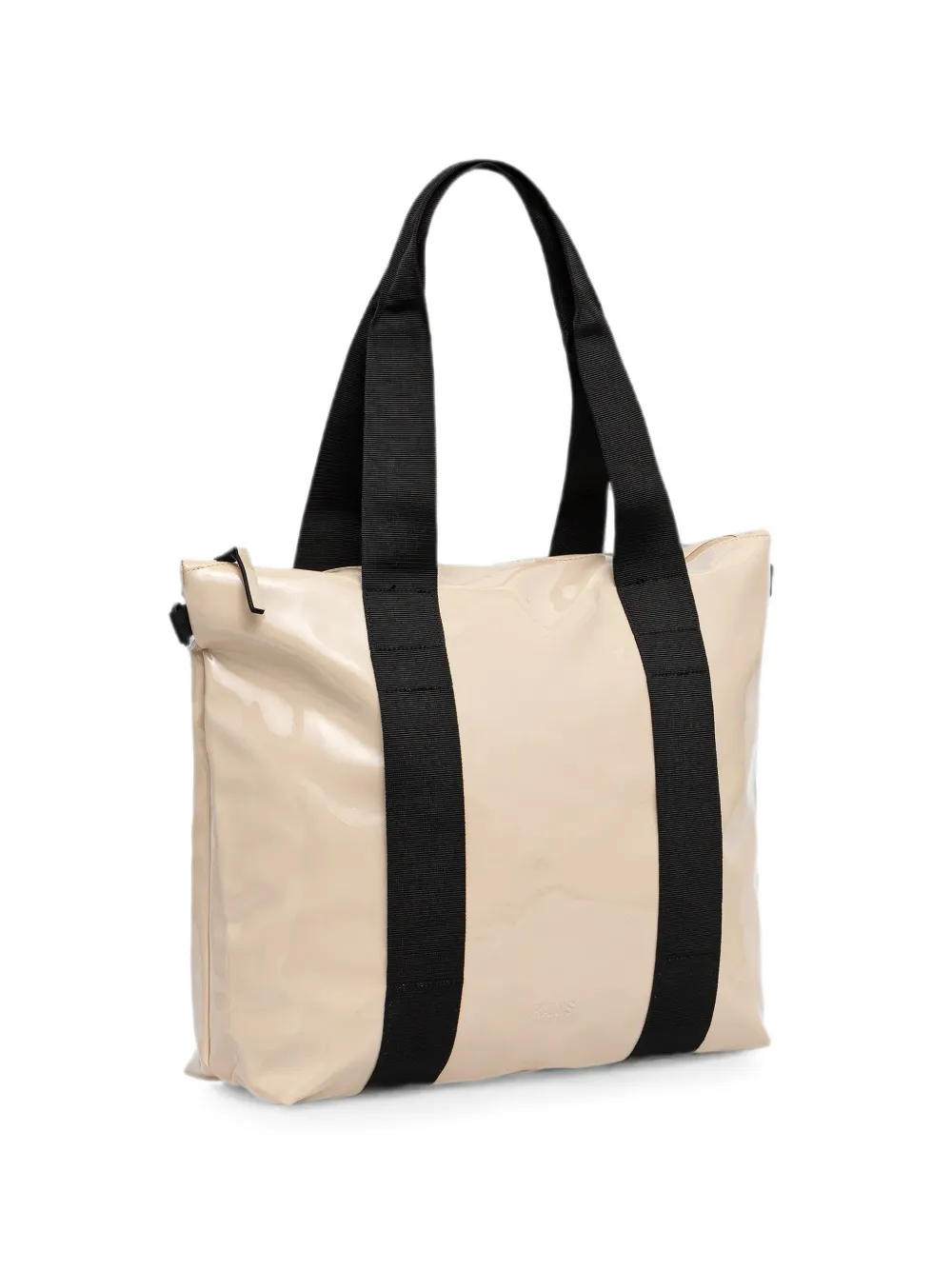 Rains mini glossy-finish tote bag - Toni neutri