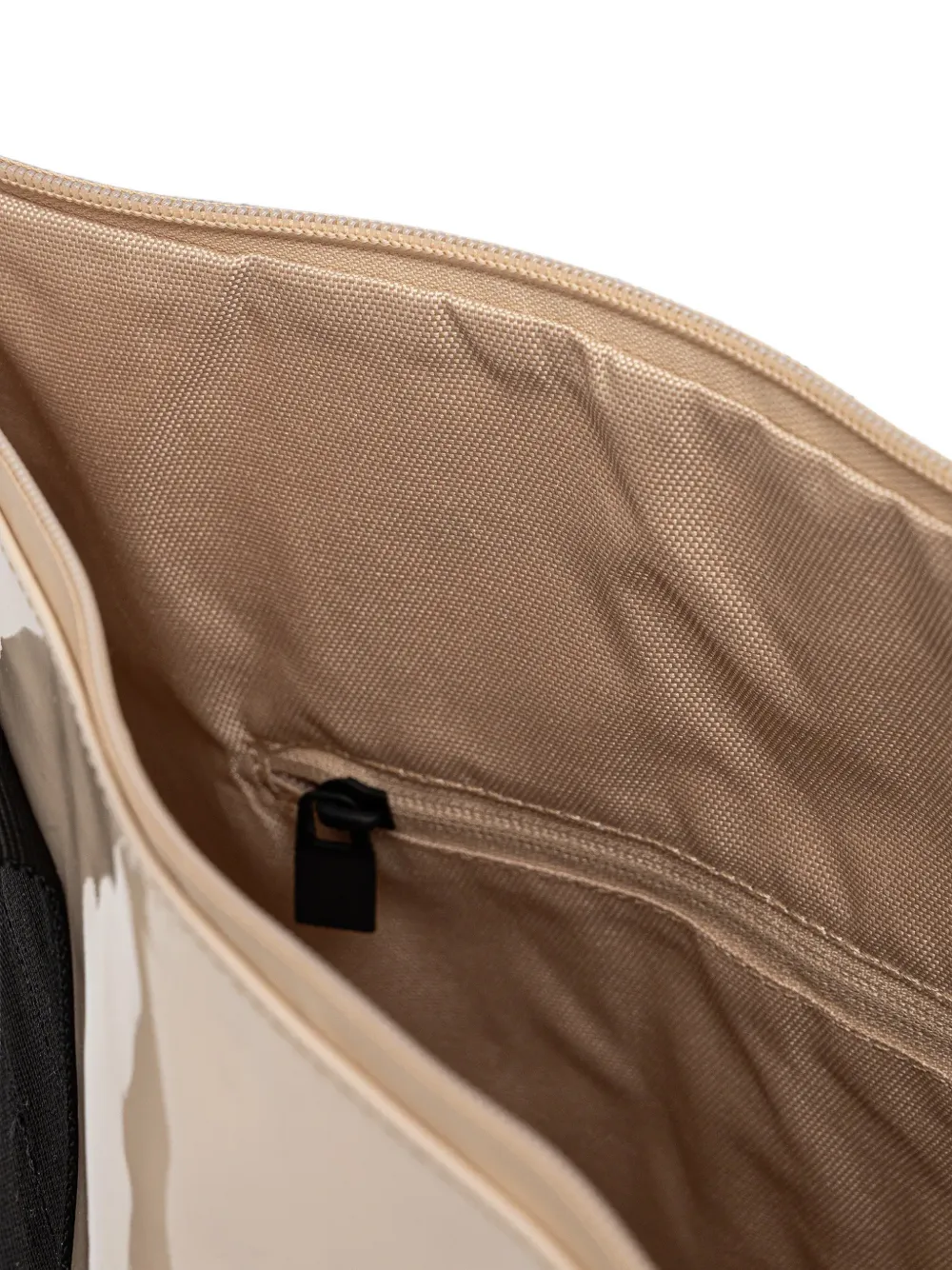 Rains Mini-sshopper met glanzende afwerking Beige