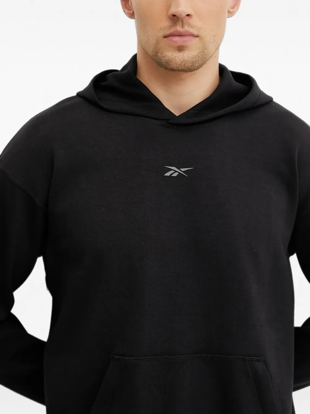 Reebok Hoodie met logoprint Zwart