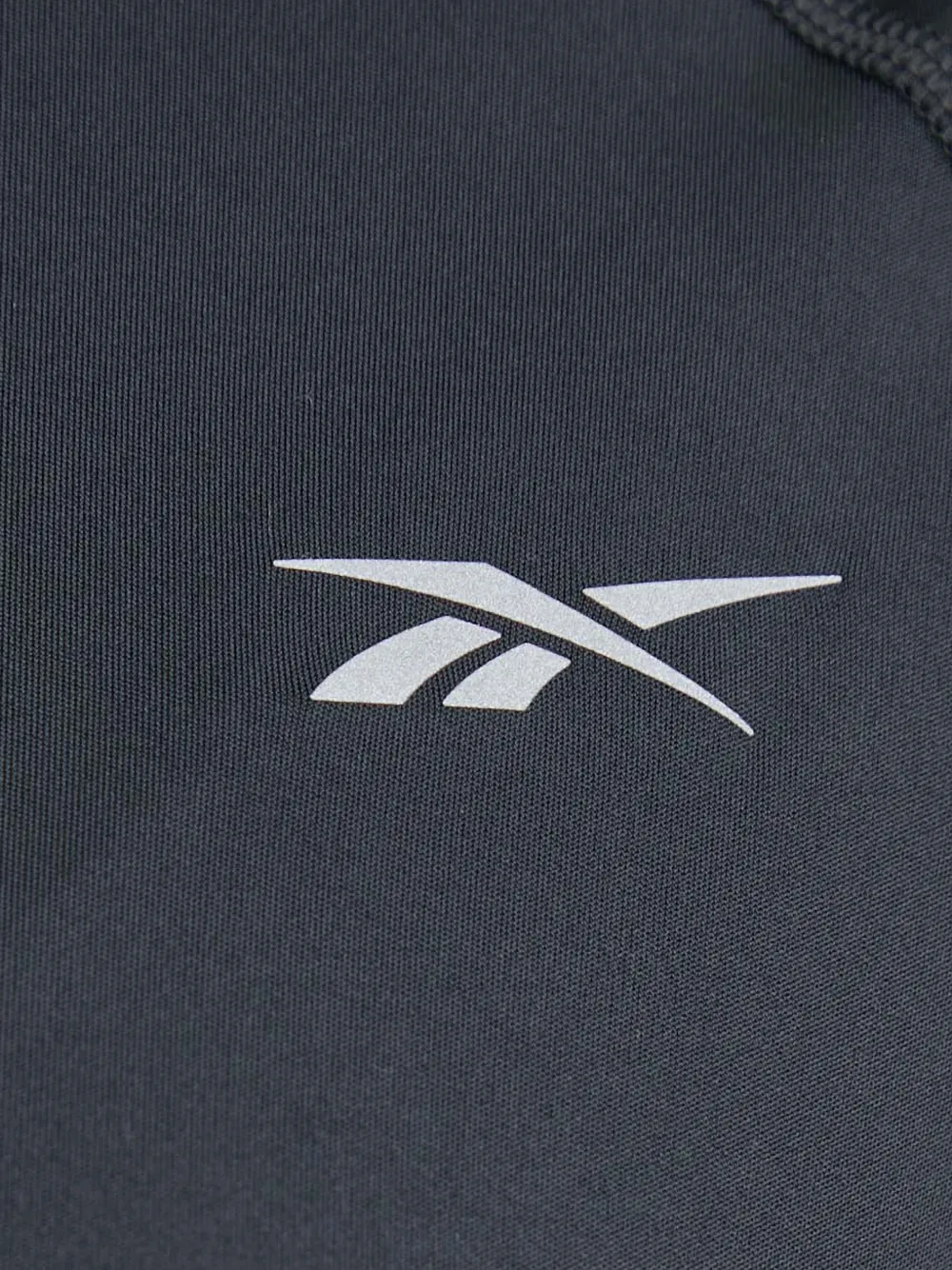 Reebok T-shirt met rits Zwart