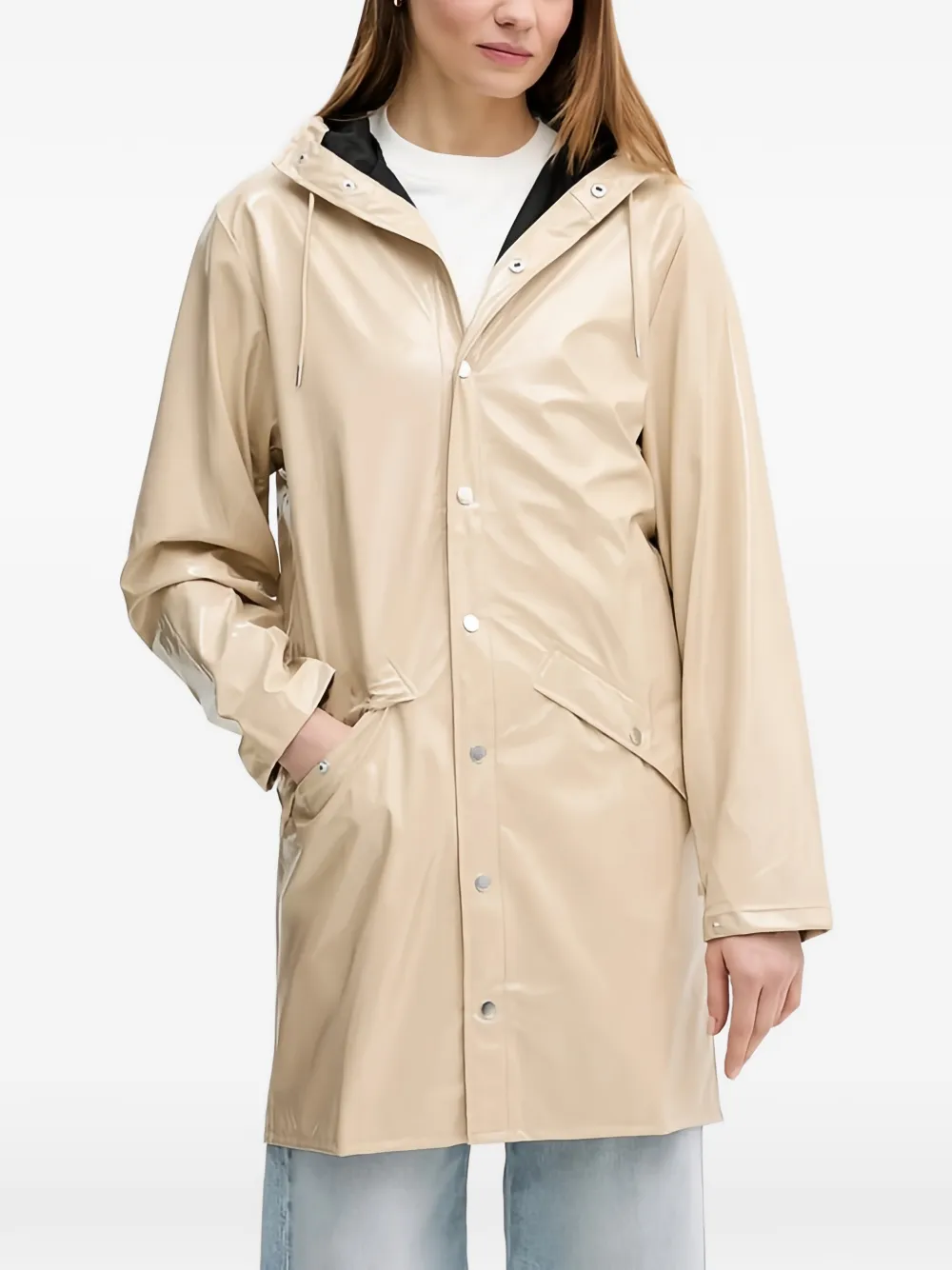 Rains hooded parka - Toni neutri