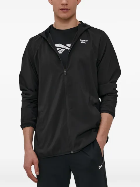 Reebok chamarra con capucha y cierre