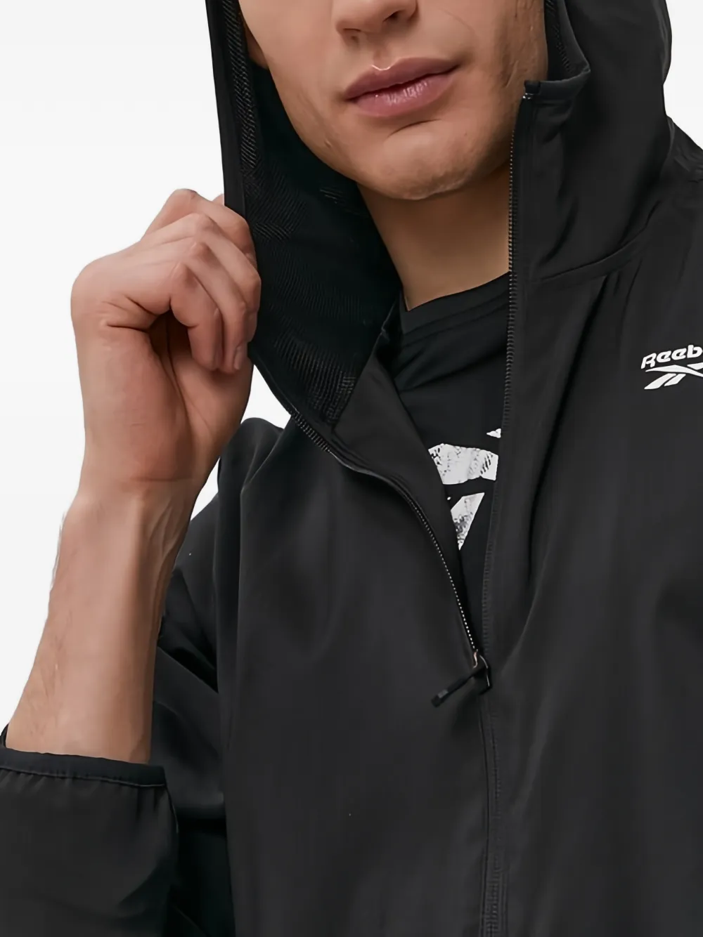 Reebok Jack met capuchon Zwart