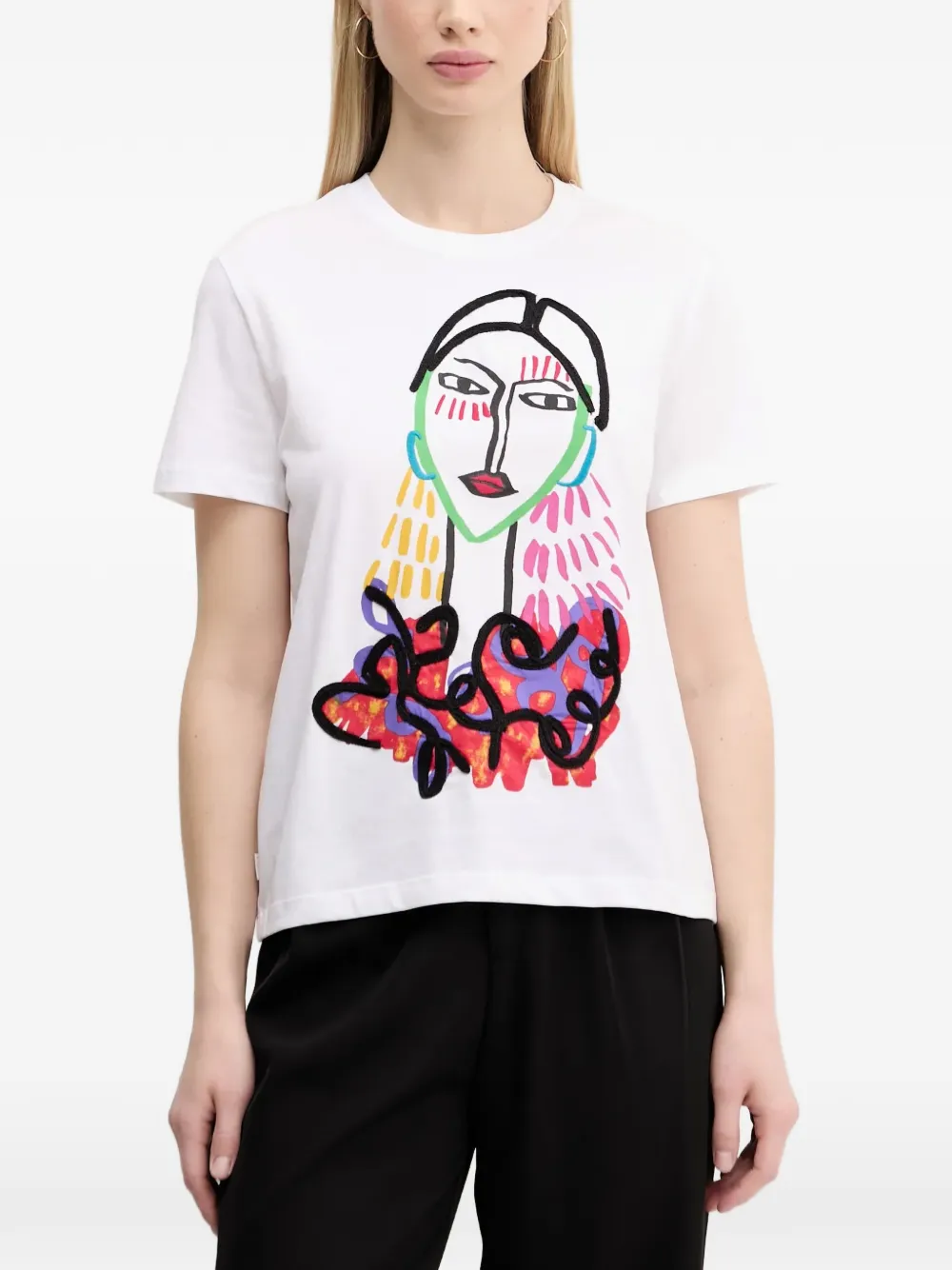 Desigual graphic-print short-sleeve T-shirt