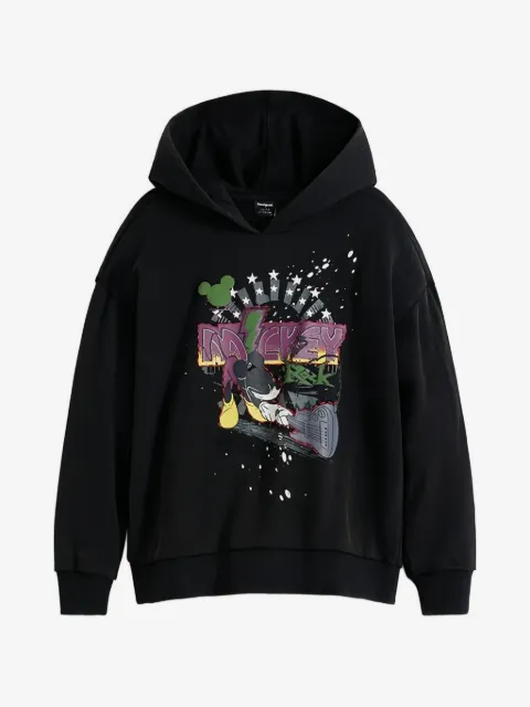 Desigual graphic hooded sweatshirt