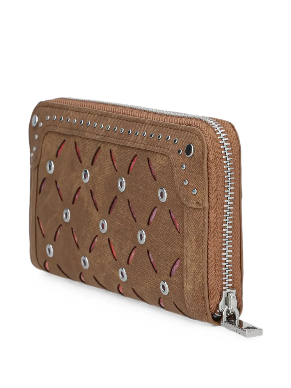 Desigual Portemonnee met studs Bruin