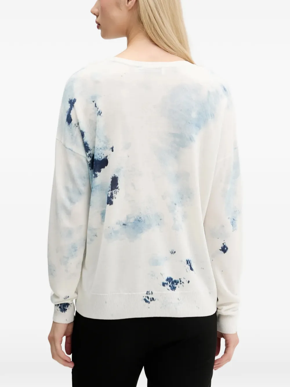 Desigual Helsinki V-neck sweater Wit