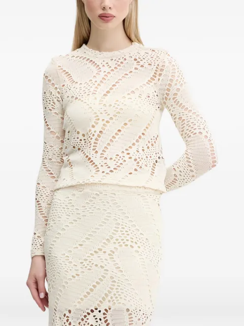 Desigual long-sleeve cut-out sweater