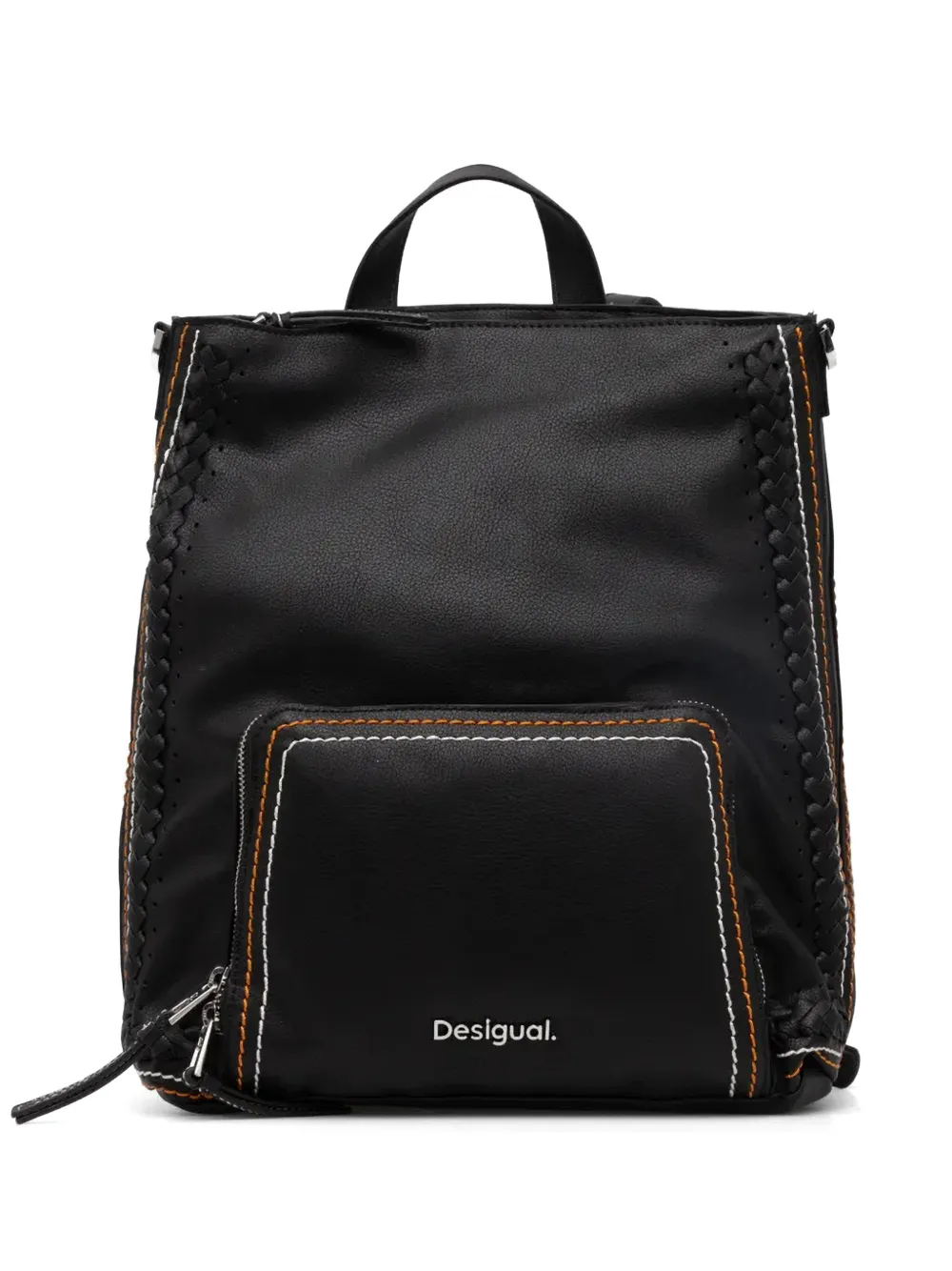Desigual Zaino con cuciture a contrasto - Nero