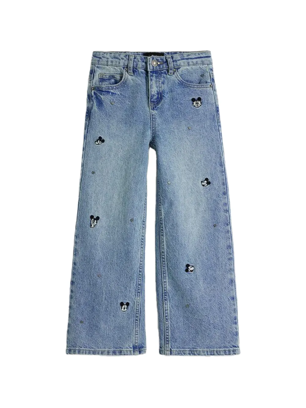 Desigual x Disney Mickey-embroidered jeans - Blu