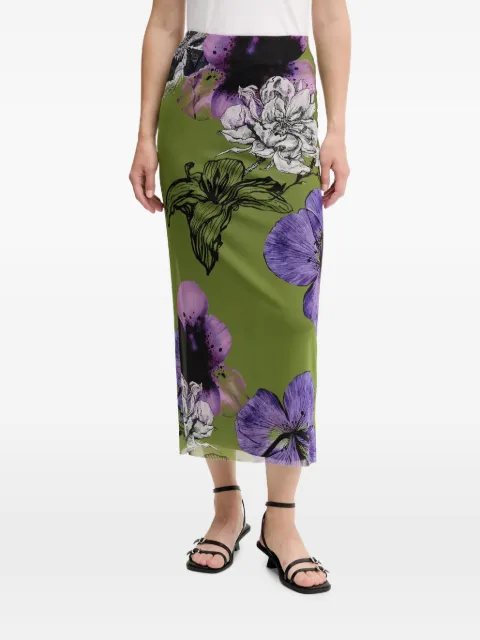 Desigual floral-print midi skirt