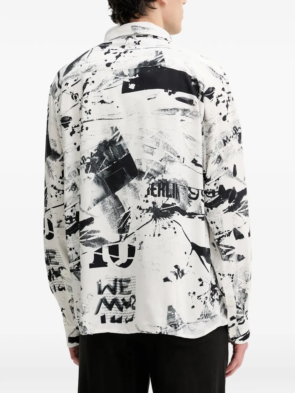 Desigual Overhemd met grafische print Wit