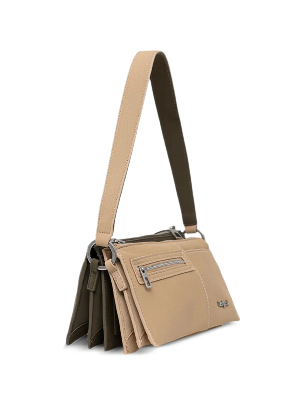 Desigual Delta Nova Shoulder Bag In Neutral