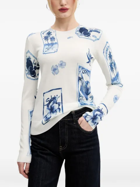 Desigual graphic-print sweater