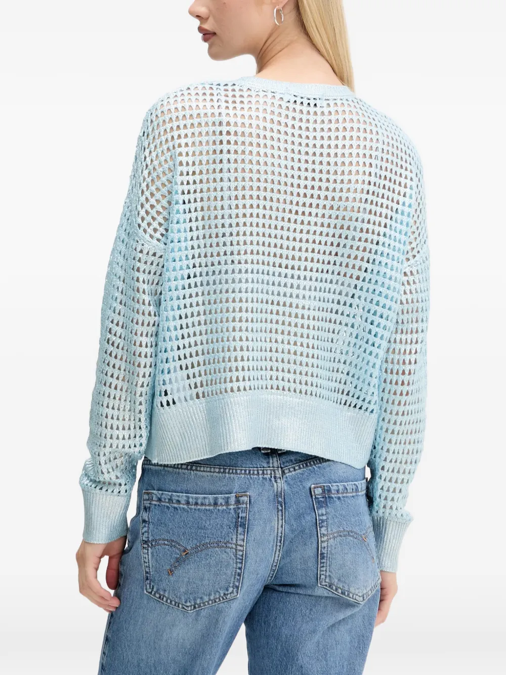 Desigual Sweater met print Blauw