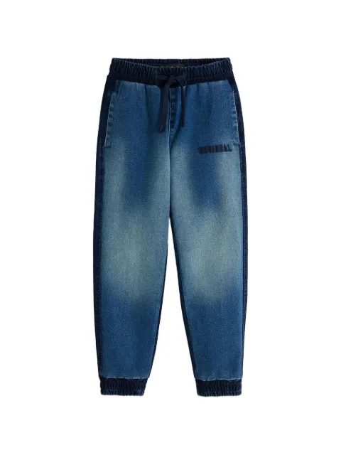 Desigual logo-embroidered jeans