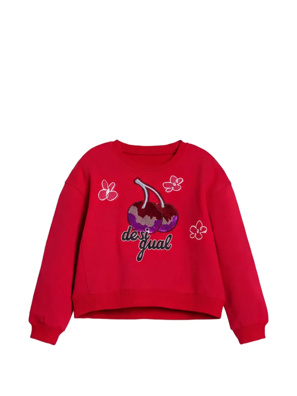 Desigual cherry-appliqué sweatshirt - Rosso