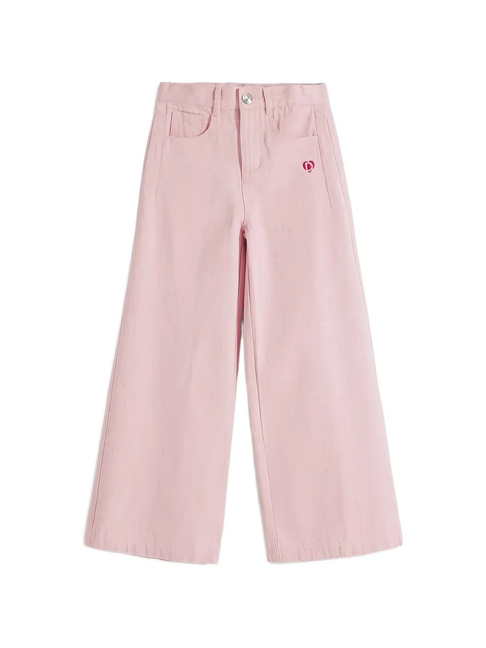 Desigual logo-embroidered jeans - Rosa