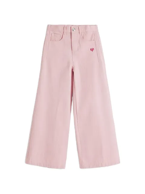 Desigual logo-embroidered jeans