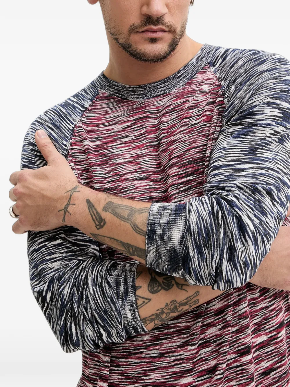 Desigual T-shirt met marmer-effect Rood