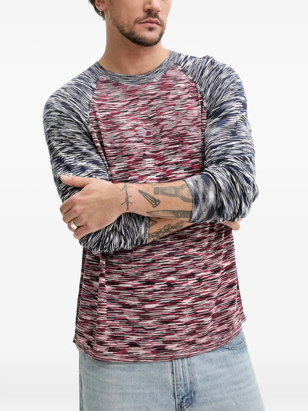 Desigual t-shirt à effet moucheté - Rouge