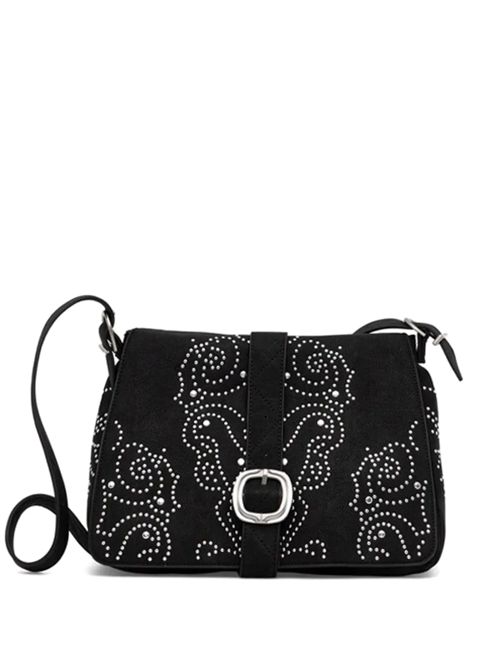 Desigual studded buckle satchel - Nero