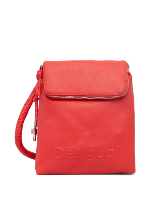 Desigual mochila con cierre en relieve