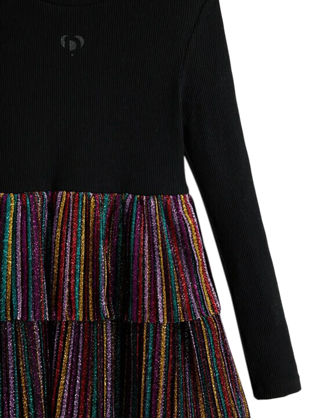  Desigual Abito A Righe - Nero 