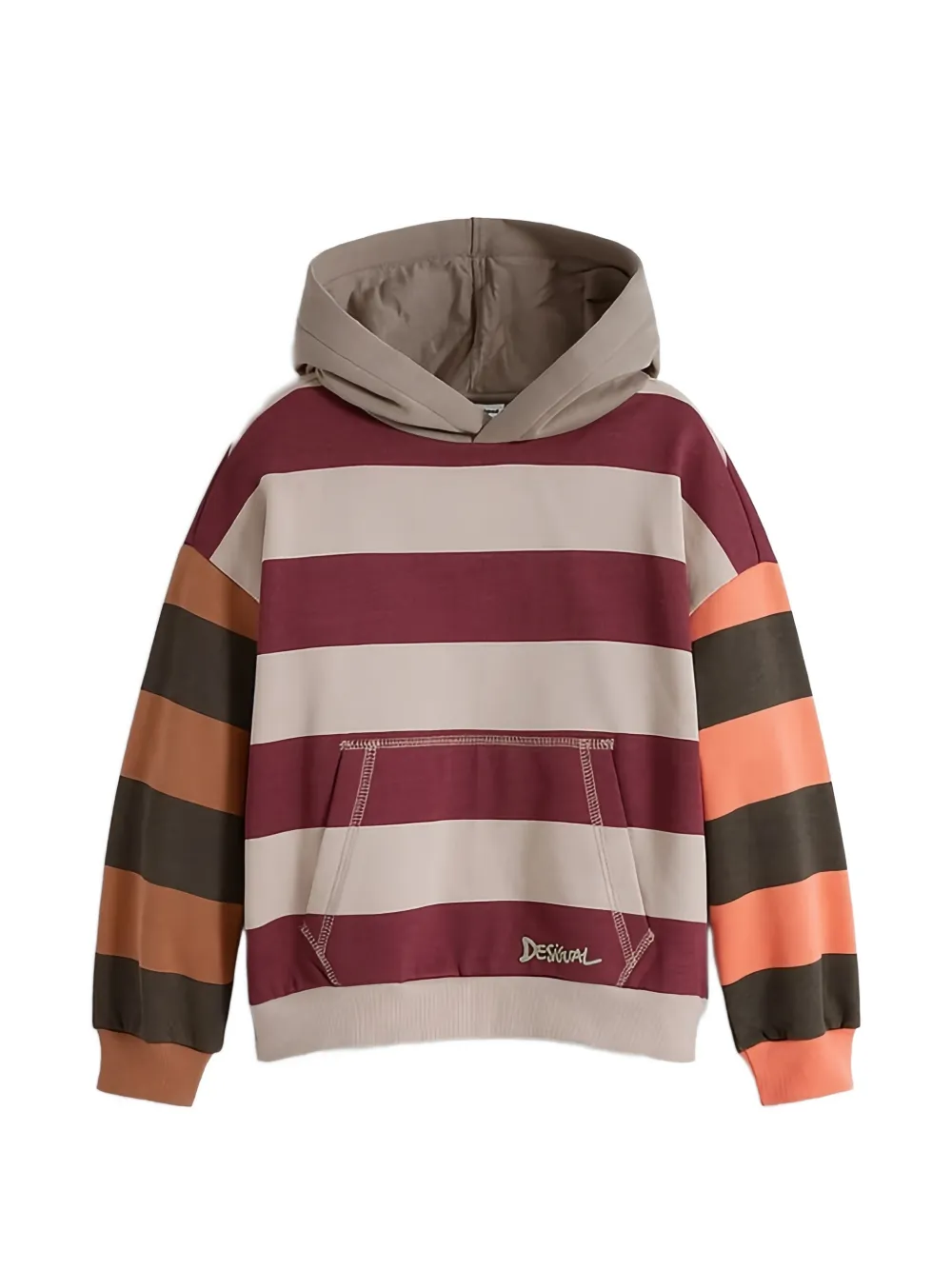 Desigual striped hoodie - Rosso